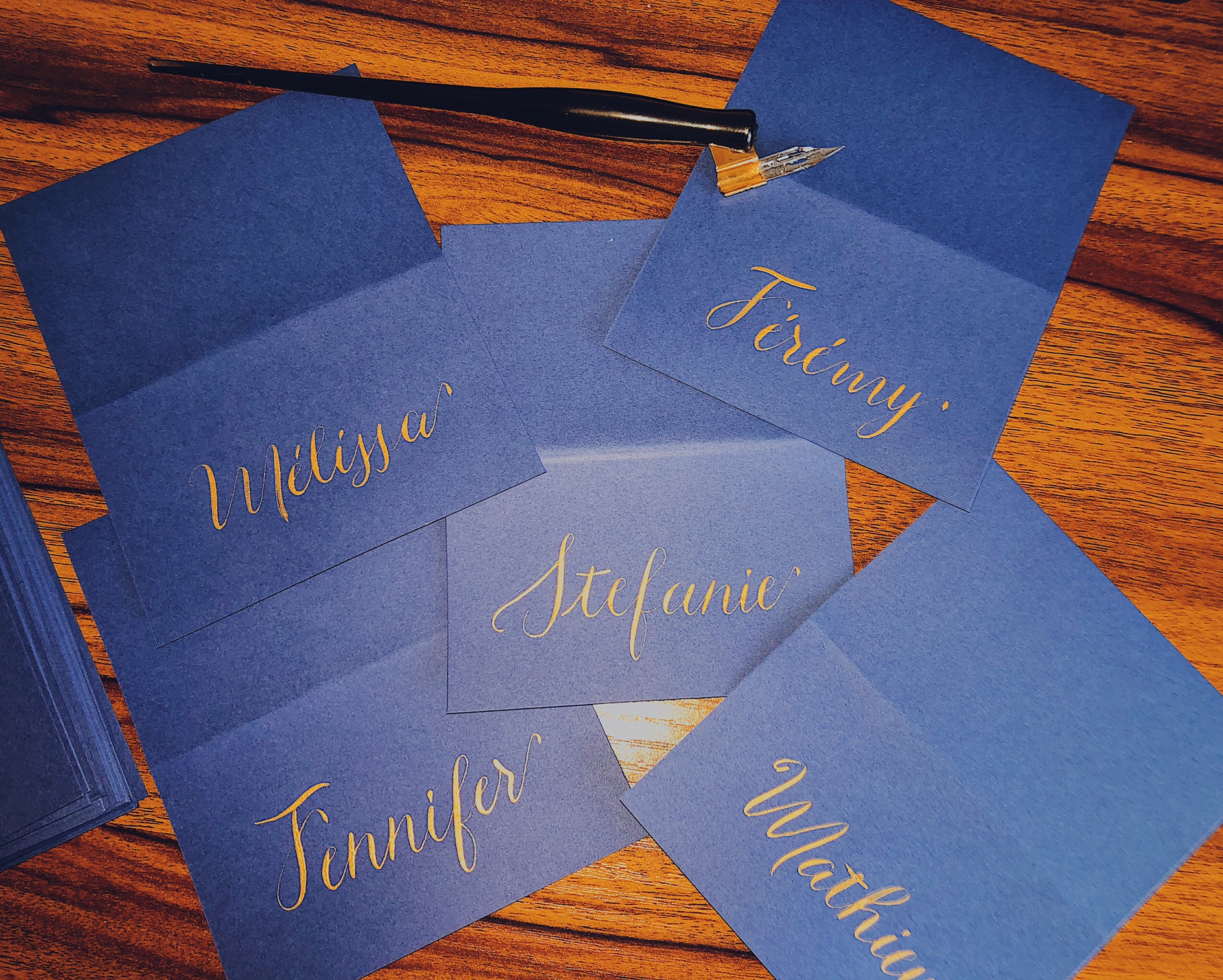 Place Cards Blue