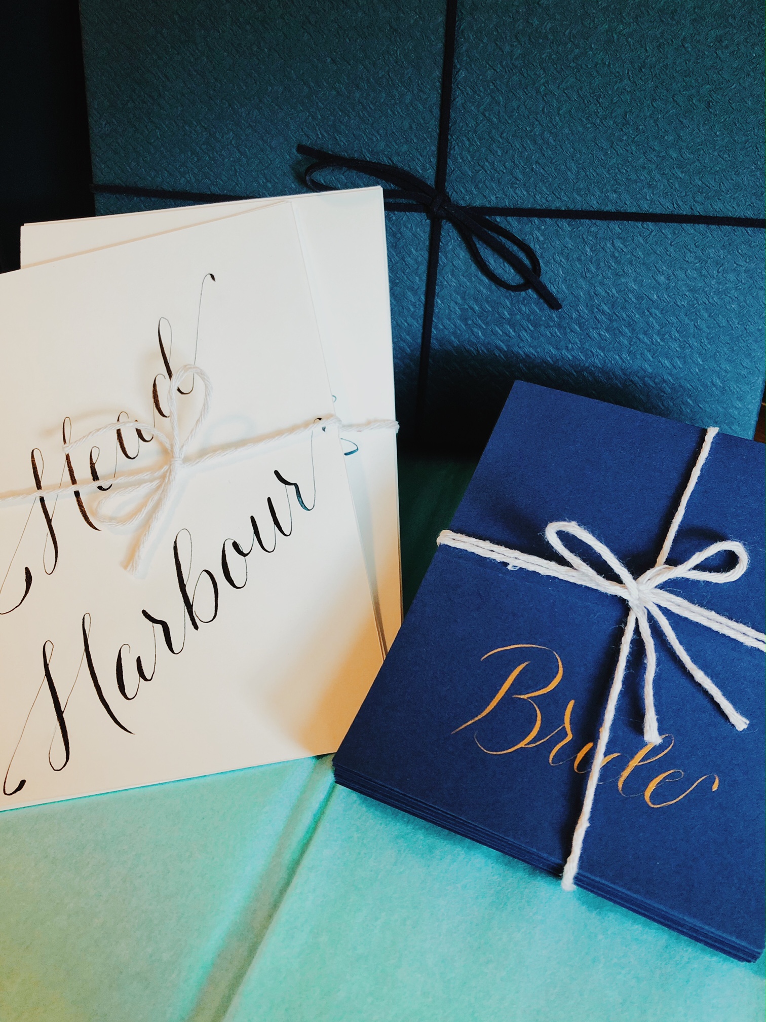 Table and Place Cards Example